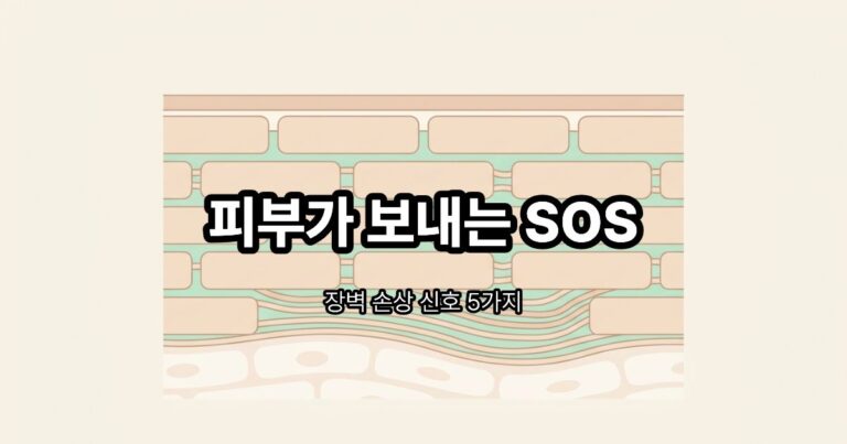 피부 장벽 손상의 신호와 회복 방법을 보여주는 썸네일 이미지